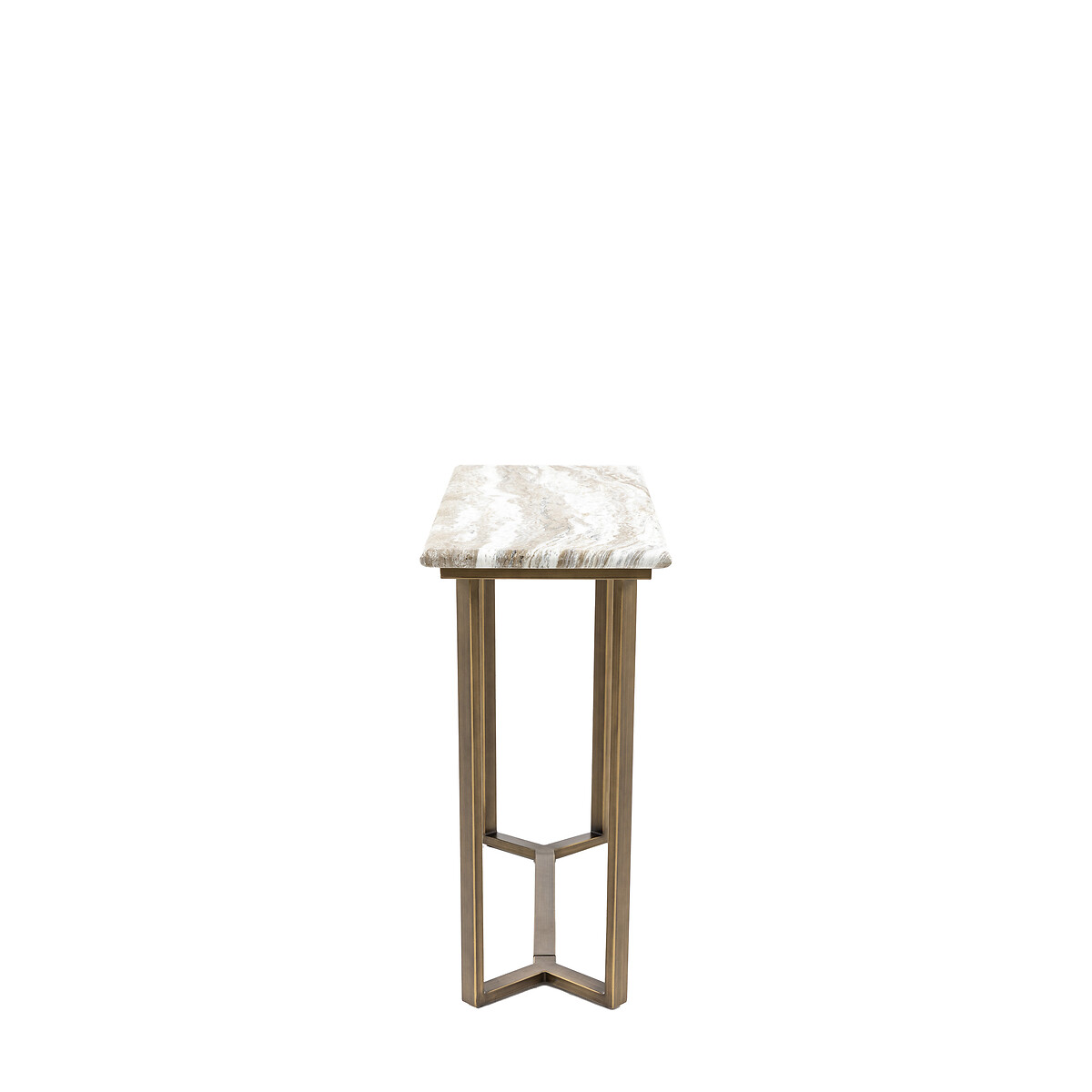 Luxor Faux Marble Console Table brown marble, ÉDITÉ