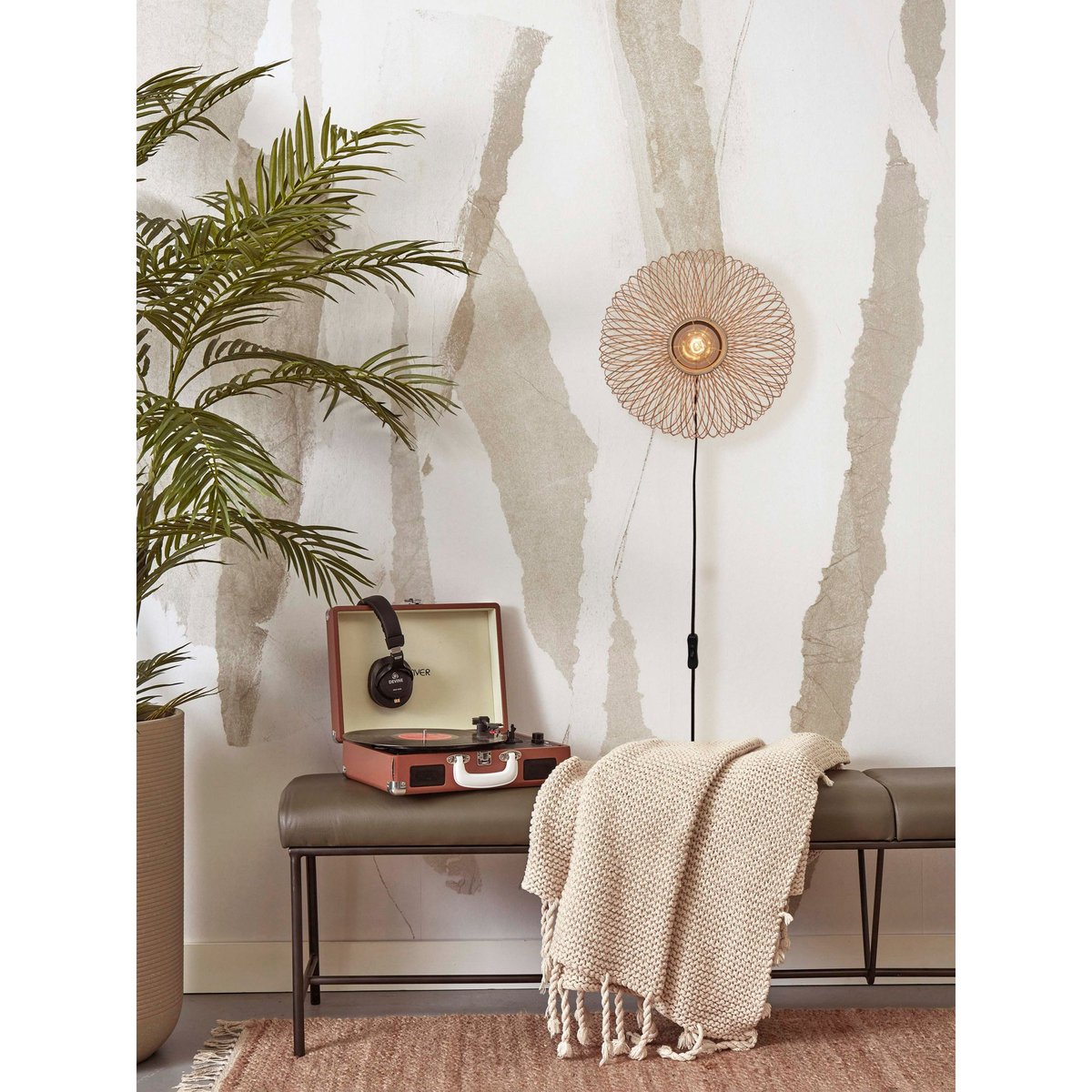 Lampe Murale Bambou CANGO naturel, GOOD & MOJO