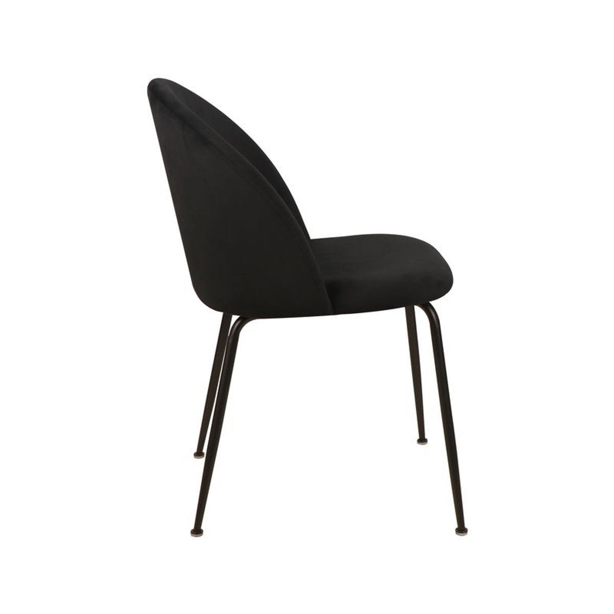 Chaise repas velours noir, ZAGO