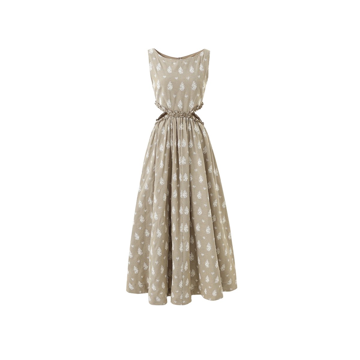 Robe longue STELLARIA marron glace, FRNCH