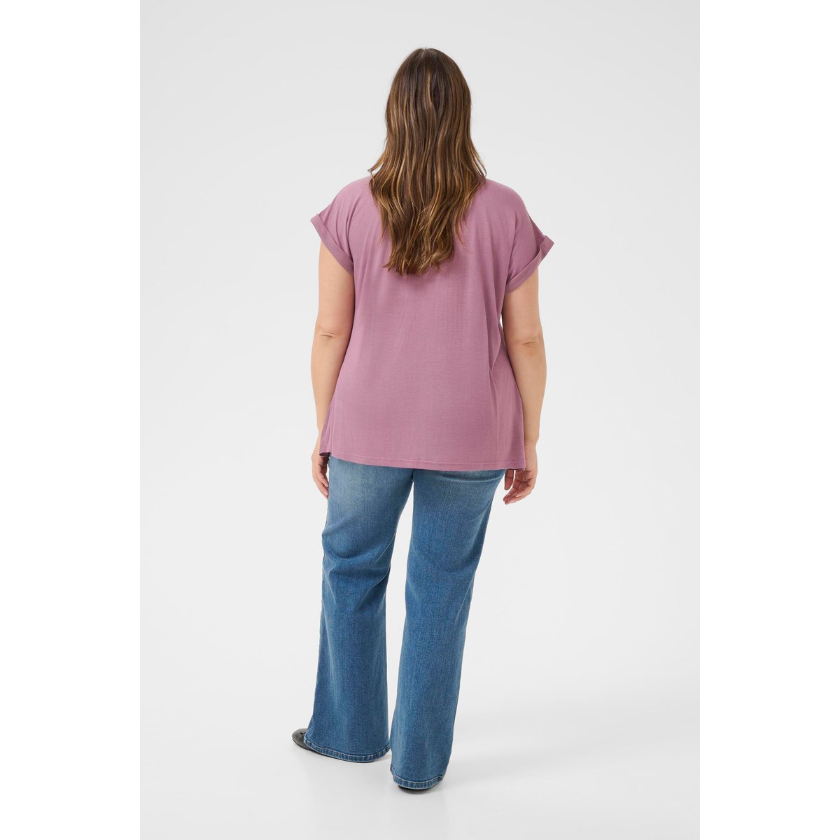 Blouse à manches longues violet tulipwood, KAFFE CURVE