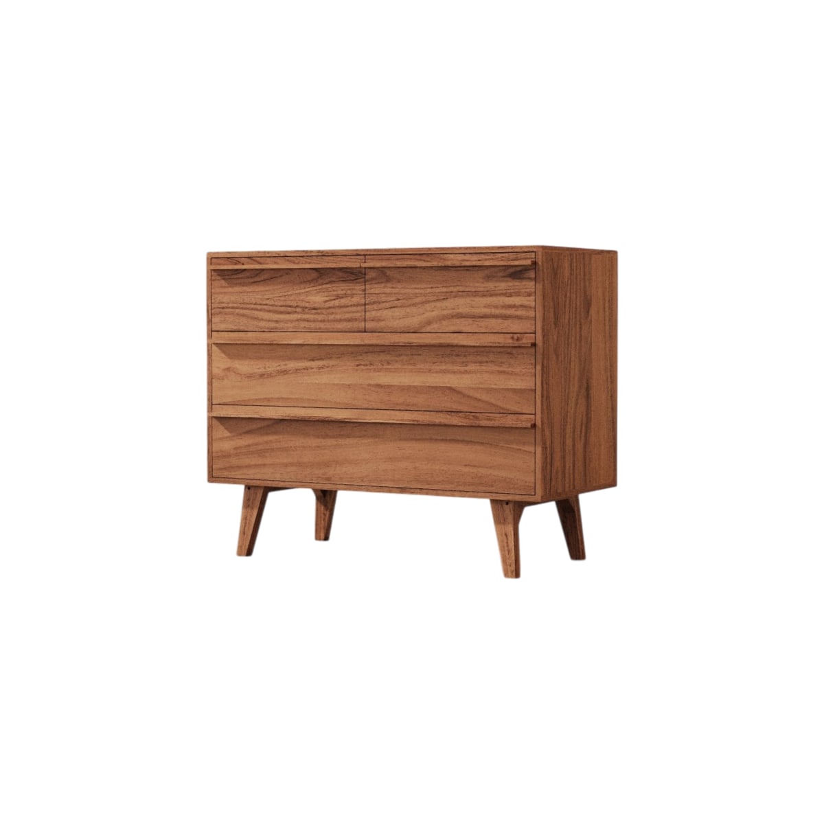 Commode en Acacia massif, NIELS marron foncé, TIKAMOON