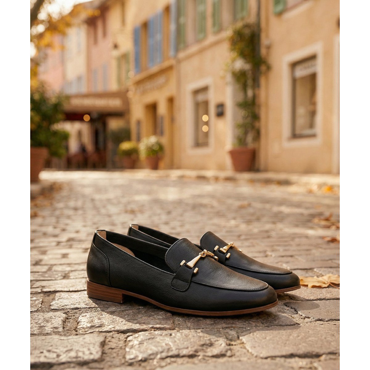 Mocassins AMÉLIE noir, FINSBURY