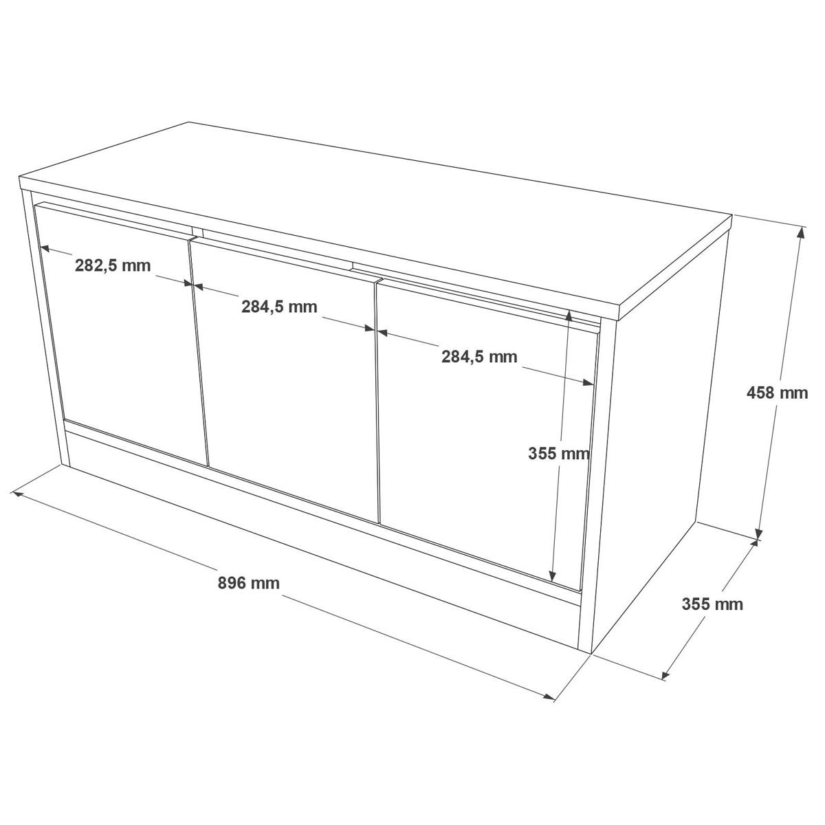 Banc à chaussures avec assise 3 portes décor bois clair MARFA chêne, PIER IMPORT
