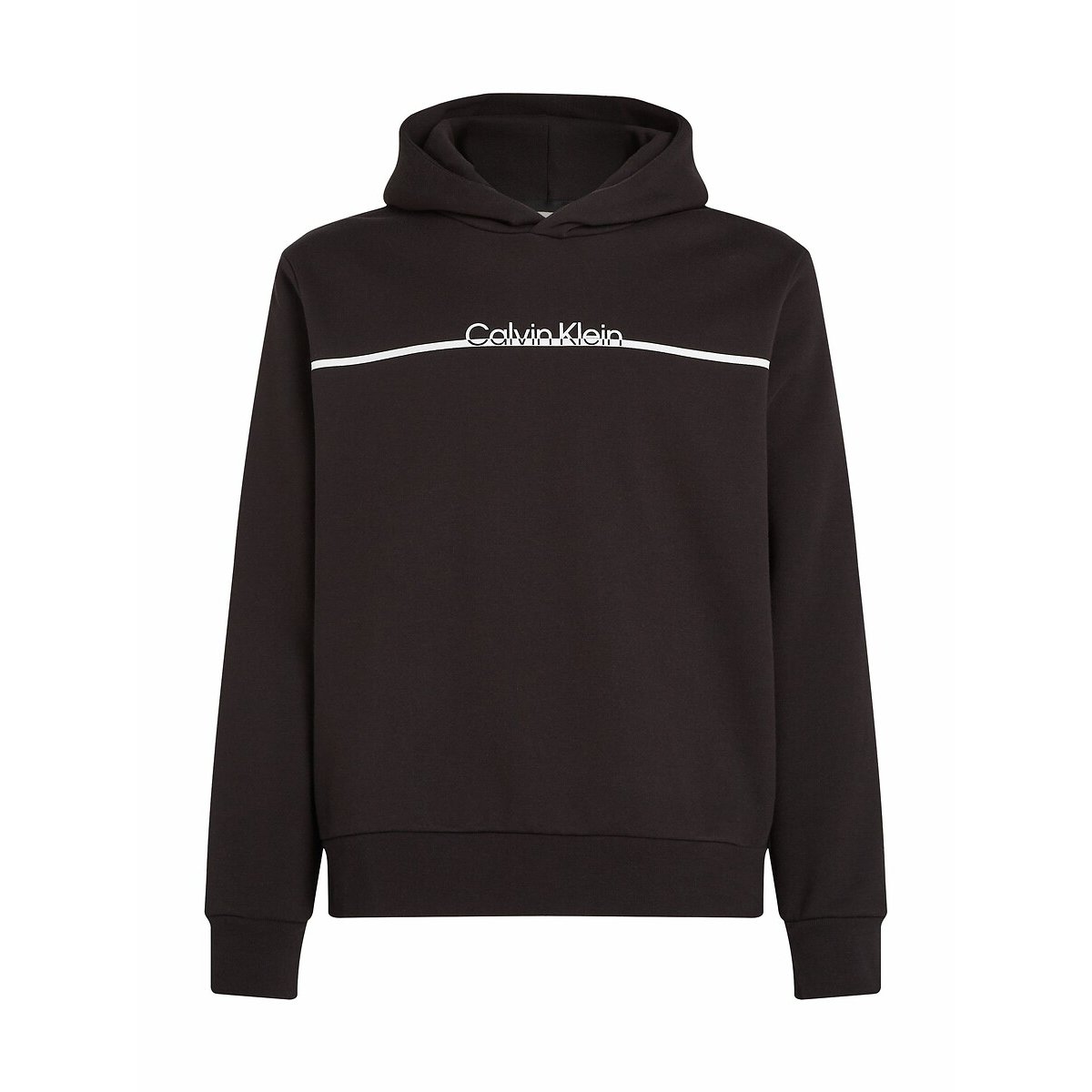 Logo Print Hoodie black, CALVIN KLEIN