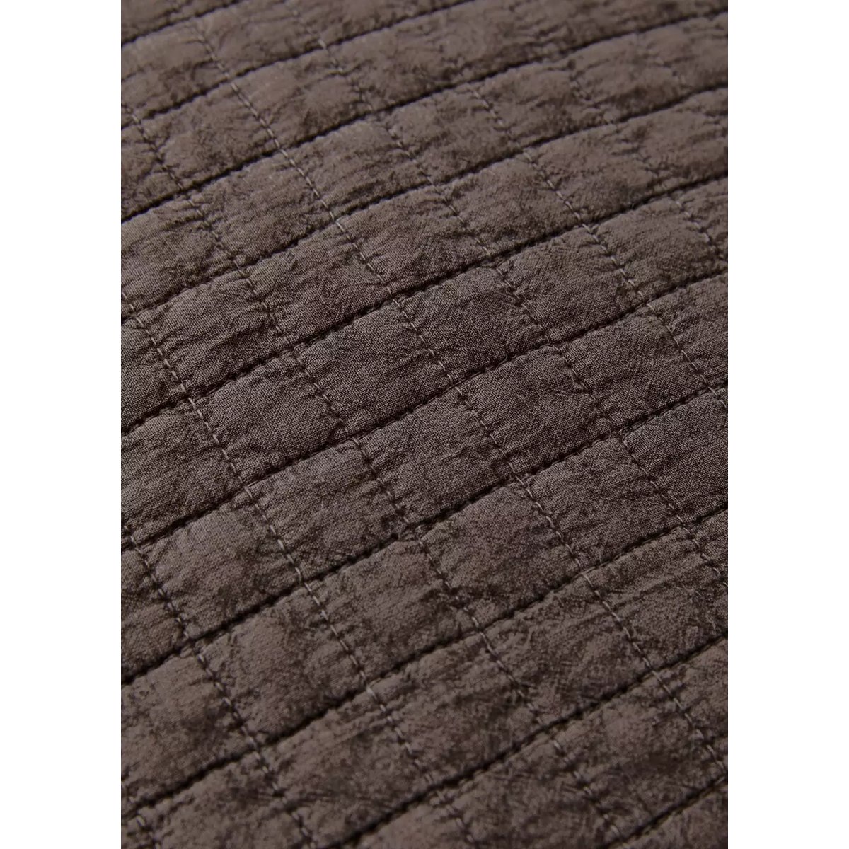 Housse de coussin pour lit en coton garment-dyed 50x50 cm café, MANGO HOME