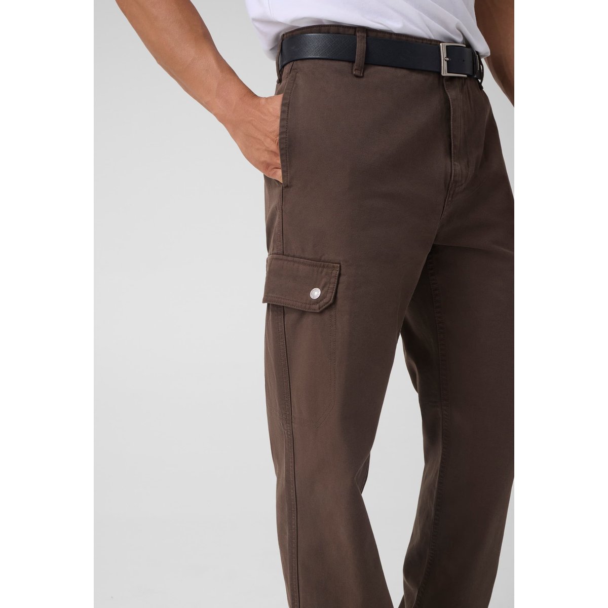 Pantalon Cargo Riviera marron, GUESS