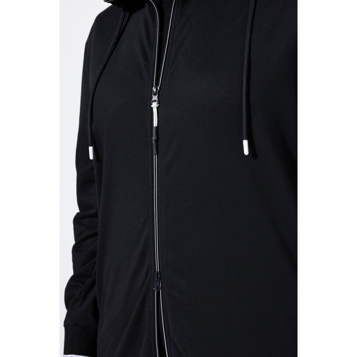 Veste oversize en molleton noir, ULLA POPKEN