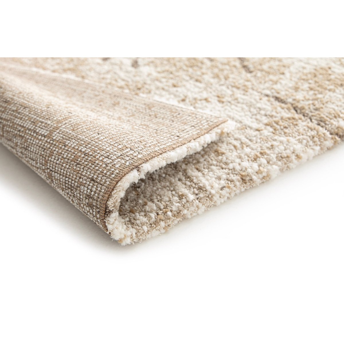 Tapis doux et design CRACKLE beige sable, AFK LIVING