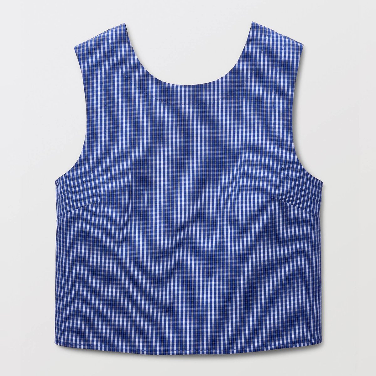 Blouse sans manches, dos nu noué, en coton BIO GOTS riviera, MONOPRIX