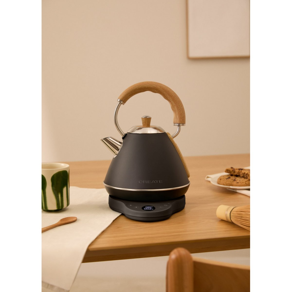 Bouilloire électrique 1L KETTLE RETRO PRO noir, CREATE