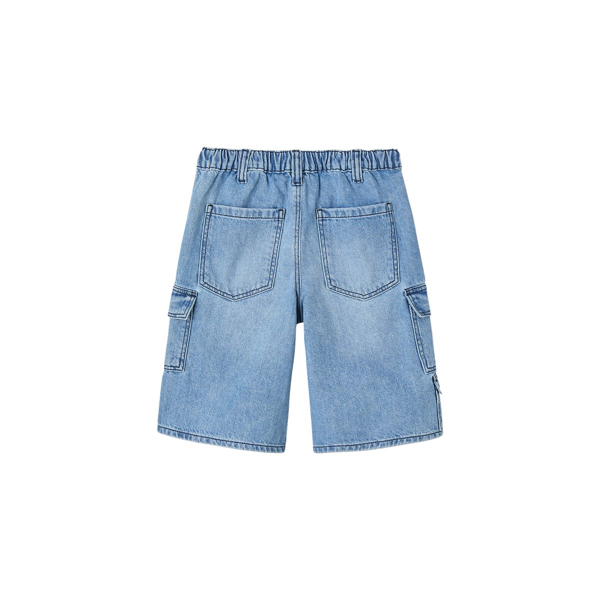 Bermuda skateur denim bleached, JONEN