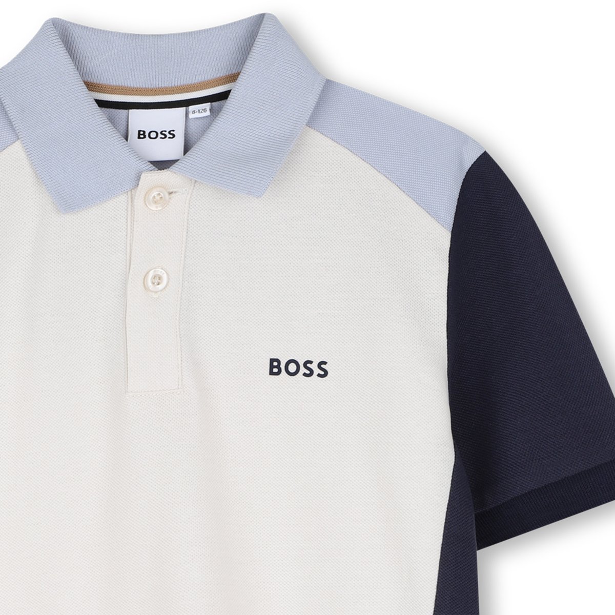 Polo manches courtes ivory, BOSS KIDSWEAR