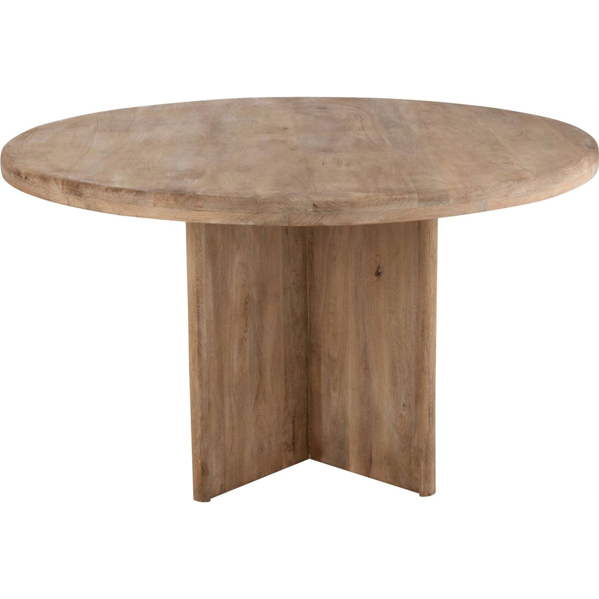 Table à manger ronde en manguier naturel, RECOLLECTION