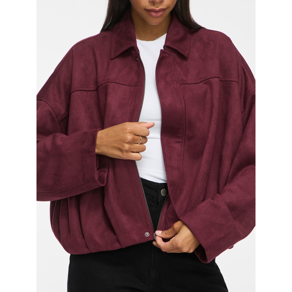 Veste Bomber rouge - port royale1, VILA
