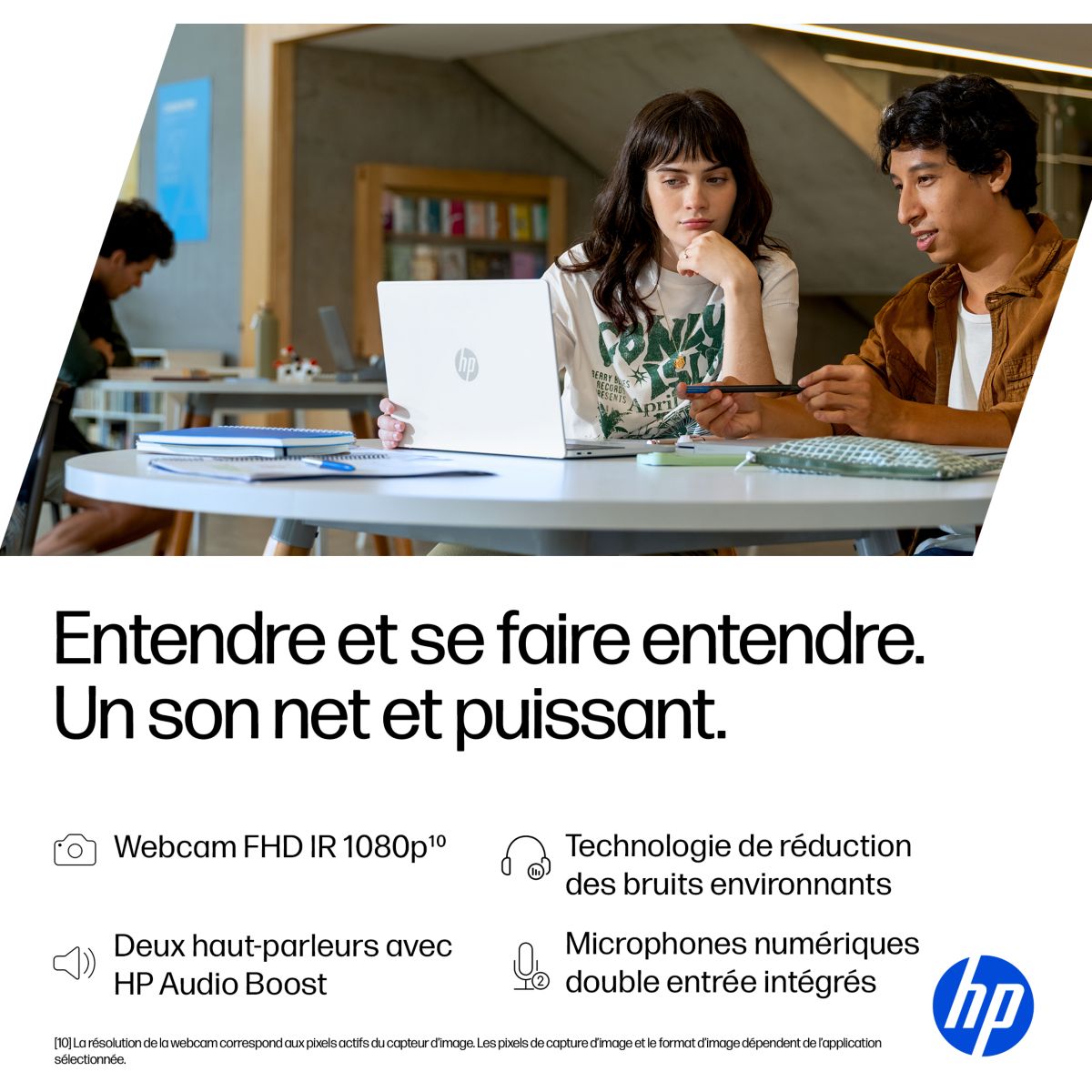 Ordinateur portable OmniBook 5 16-bf0005nf 16 pouces OLED Snapdragon X 16 Go RAM LPDDR5x SSD 512 Go Copilot+PC couleur unique, HP