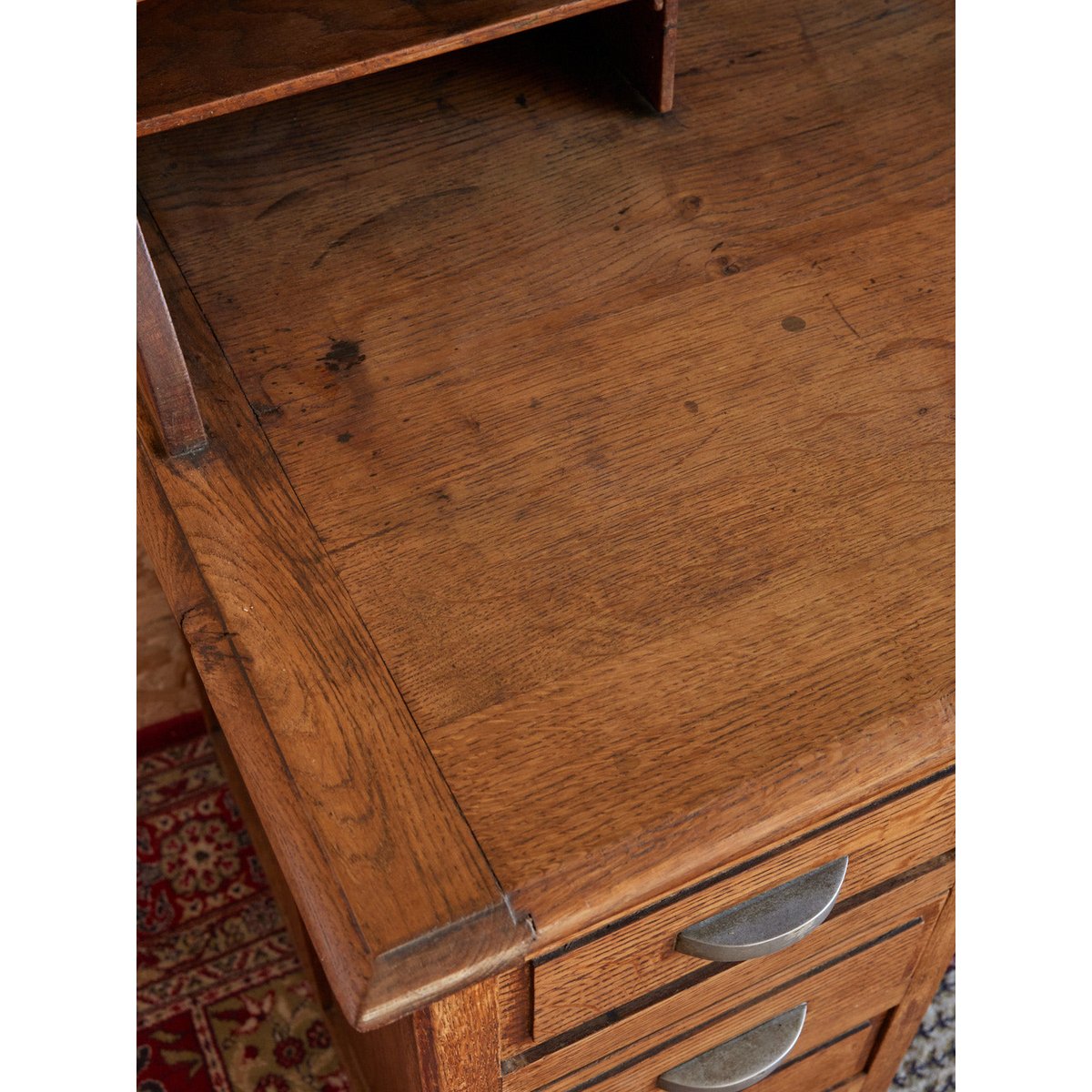 Bureau ancien en bois Edouard N°713 - Bon état bois clair, DEBONGOUT