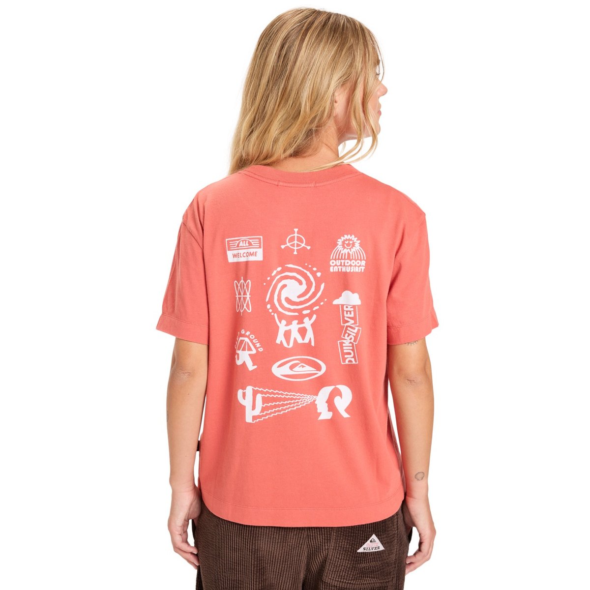 T-shirt à manches courtes STANDARD rouge mineral red, QUIKSILVER