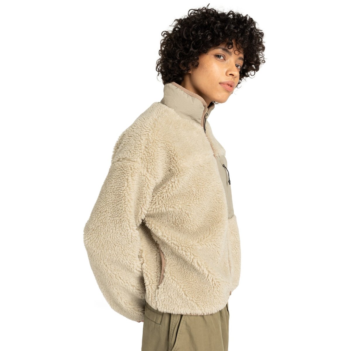 Veste Sherpa OAK SHERPA W beige oat milk, ELEMENT