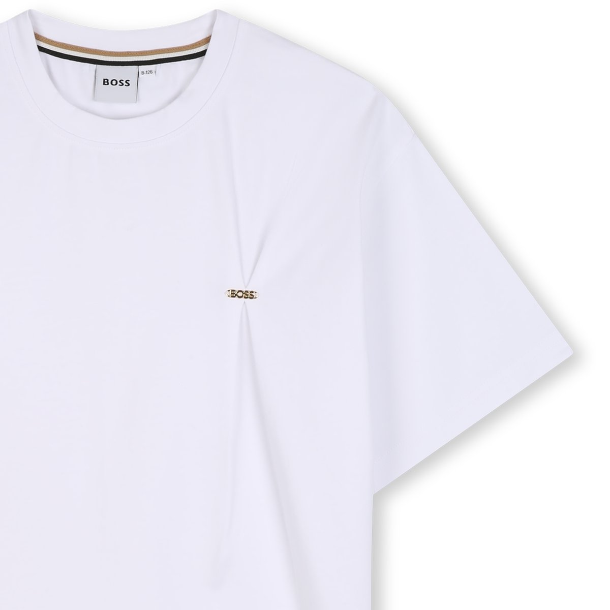 Tee-shirt manches courtes blanc, BOSS KIDSWEAR