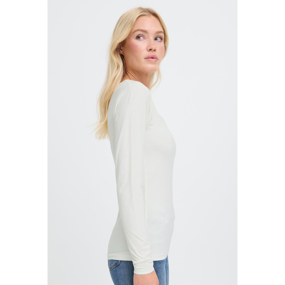 Á manches longues blanc off white, B.YOUNG
