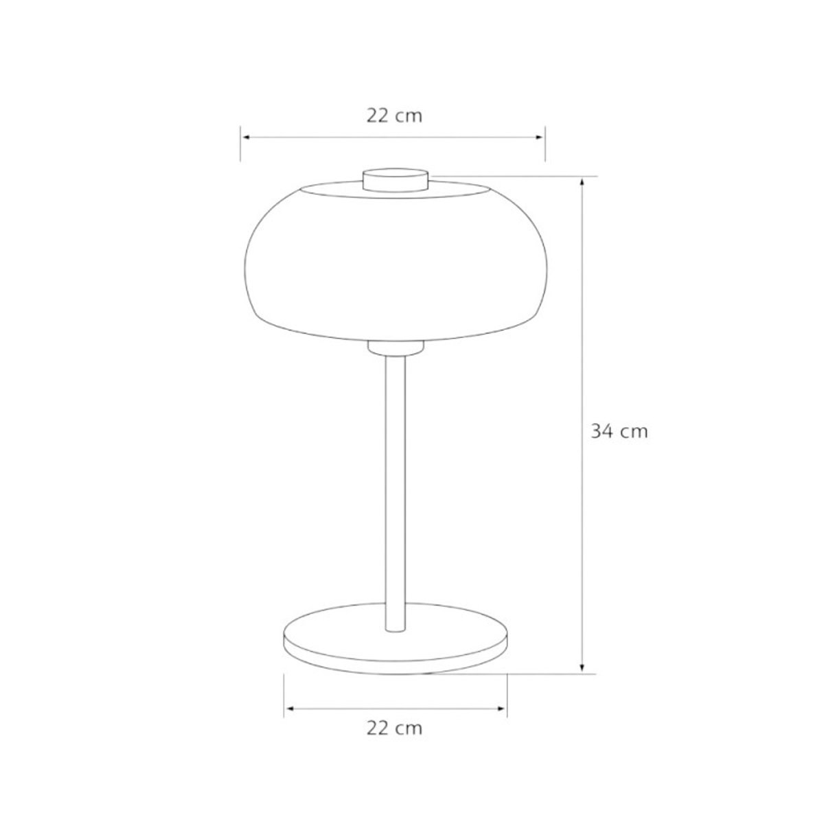 Lampe à poser brun brillant et doré Surin marron, MILLUMINE