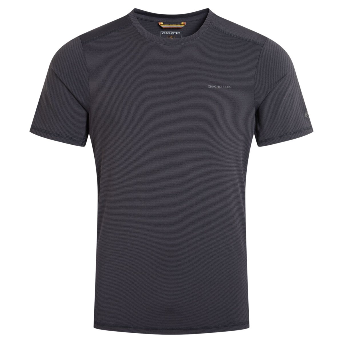 T-shirt cintré motif/style réfléchissant CHARON noir, CRAGHOPPERS
