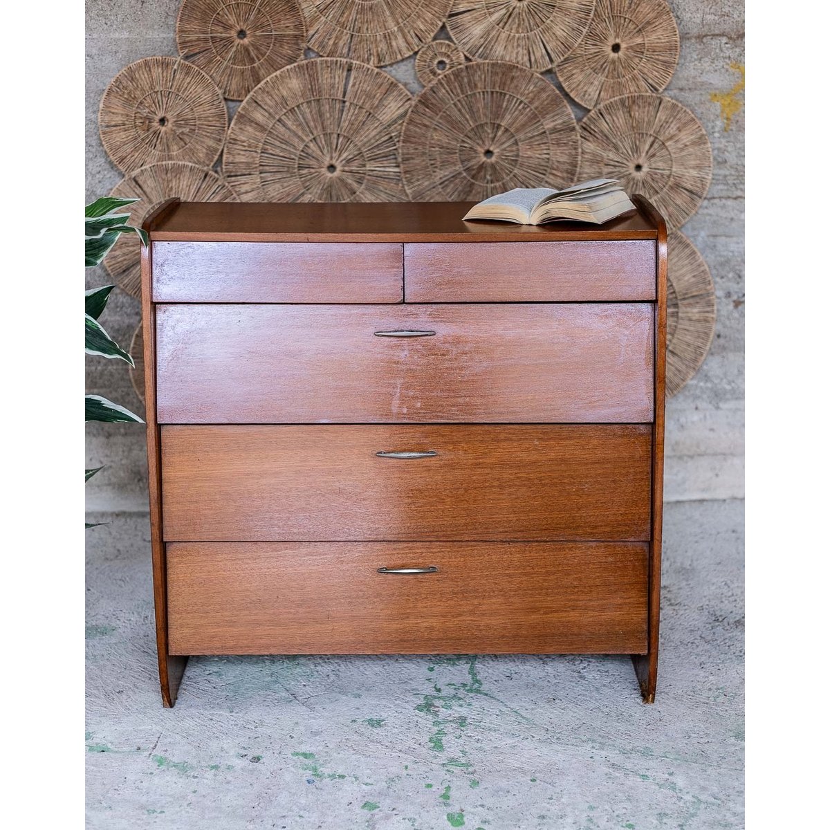 Buffet en bois Gustave N°1645 - Bon état argenté, DEBONGOUT