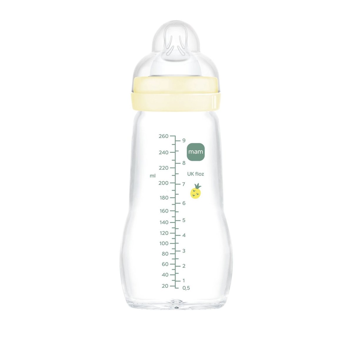Biberon verre 260 ml beige, MAM