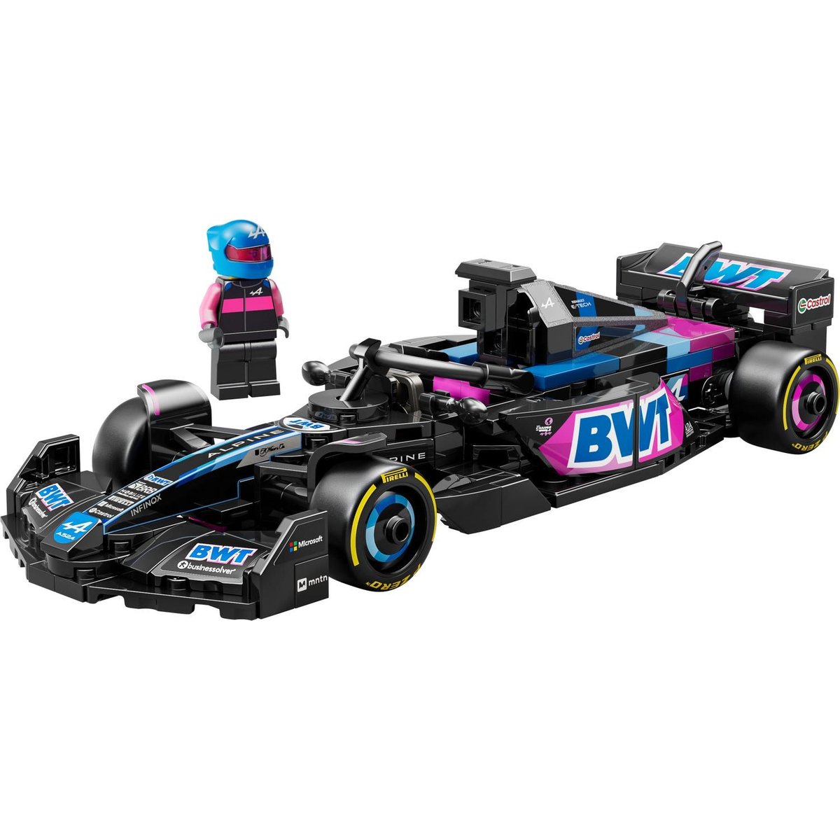 LEGO Speed Champions - Voiture F1 BWT Alpine Team A524 - Modèle de Course 2024 noir, LEGO