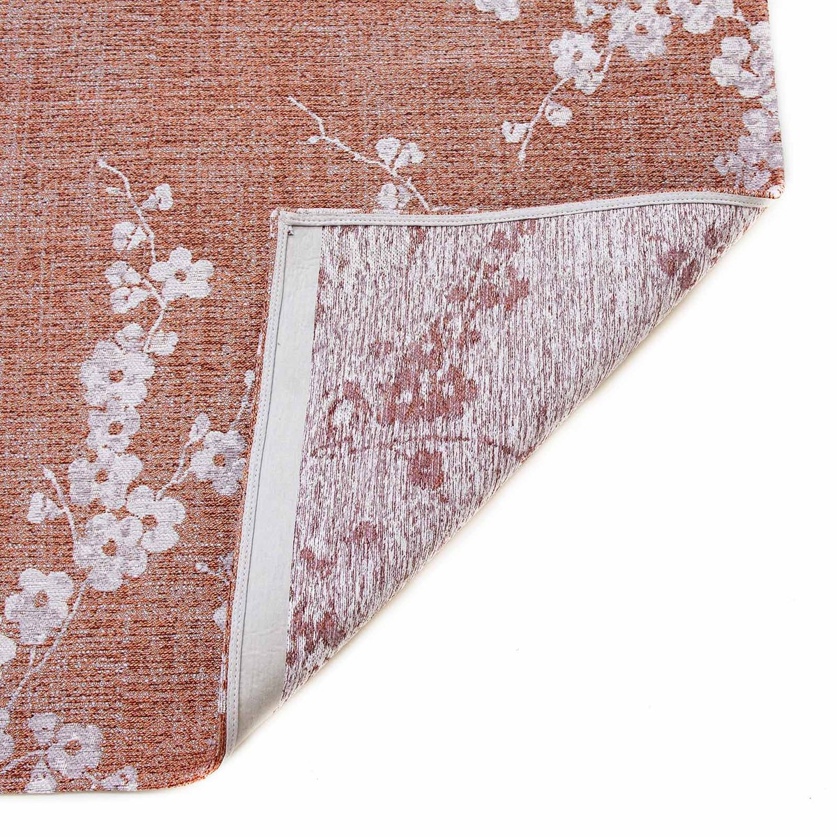 Tapis intérieur/extérieur tissé plat BURGUNDY rose, NOVATREND