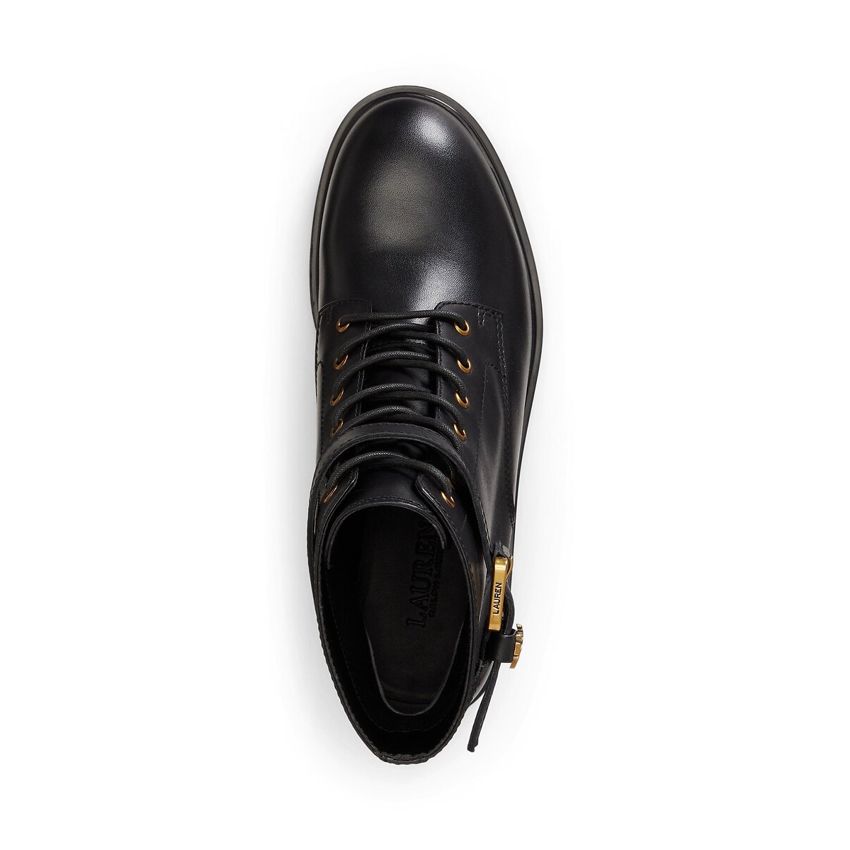 Bottines à lacets en cuir, ALLYSON noir, LAUREN RALPH LAUREN