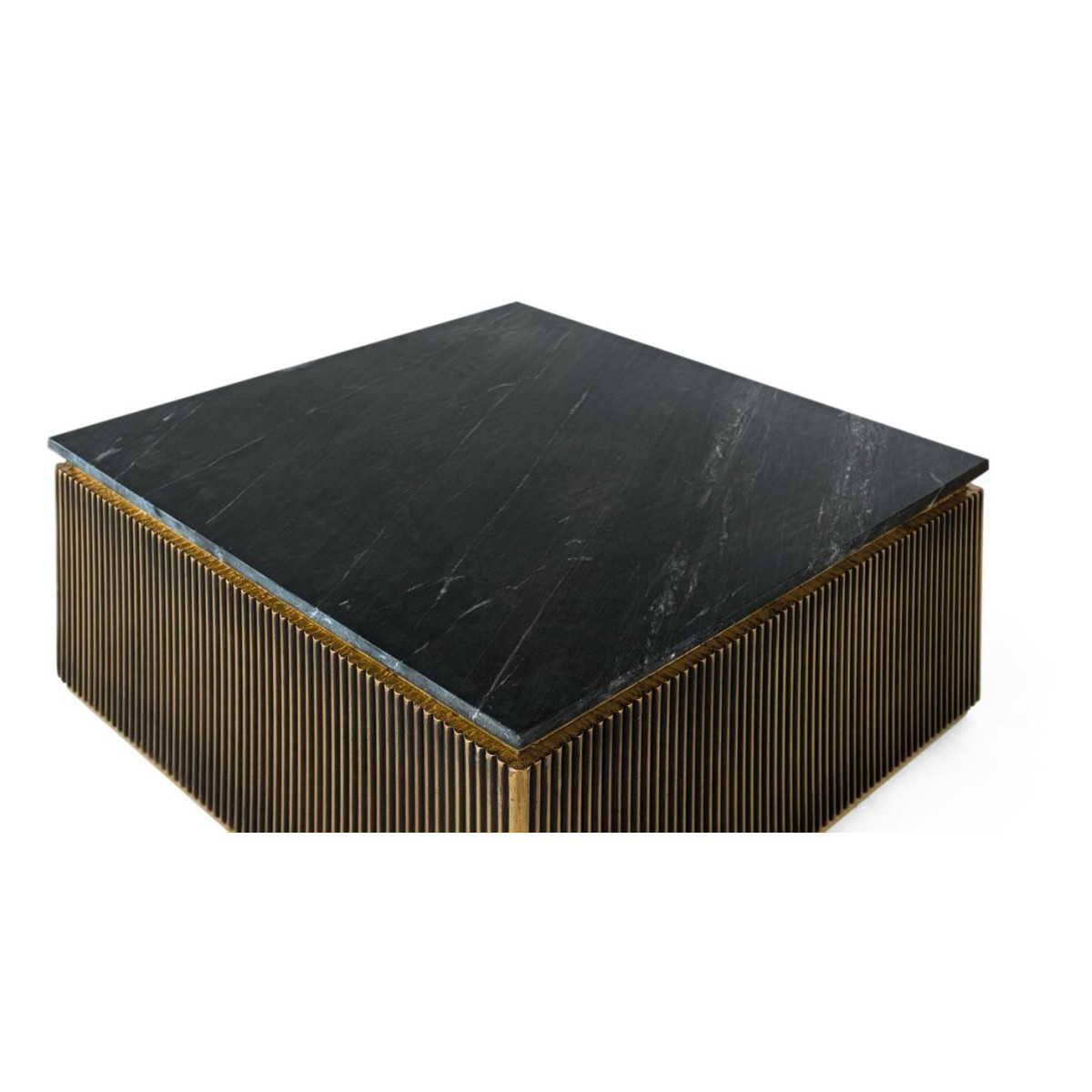 Table basse Bois Bronze - ALMA bronze, DECORATION D’AUTREFOIS