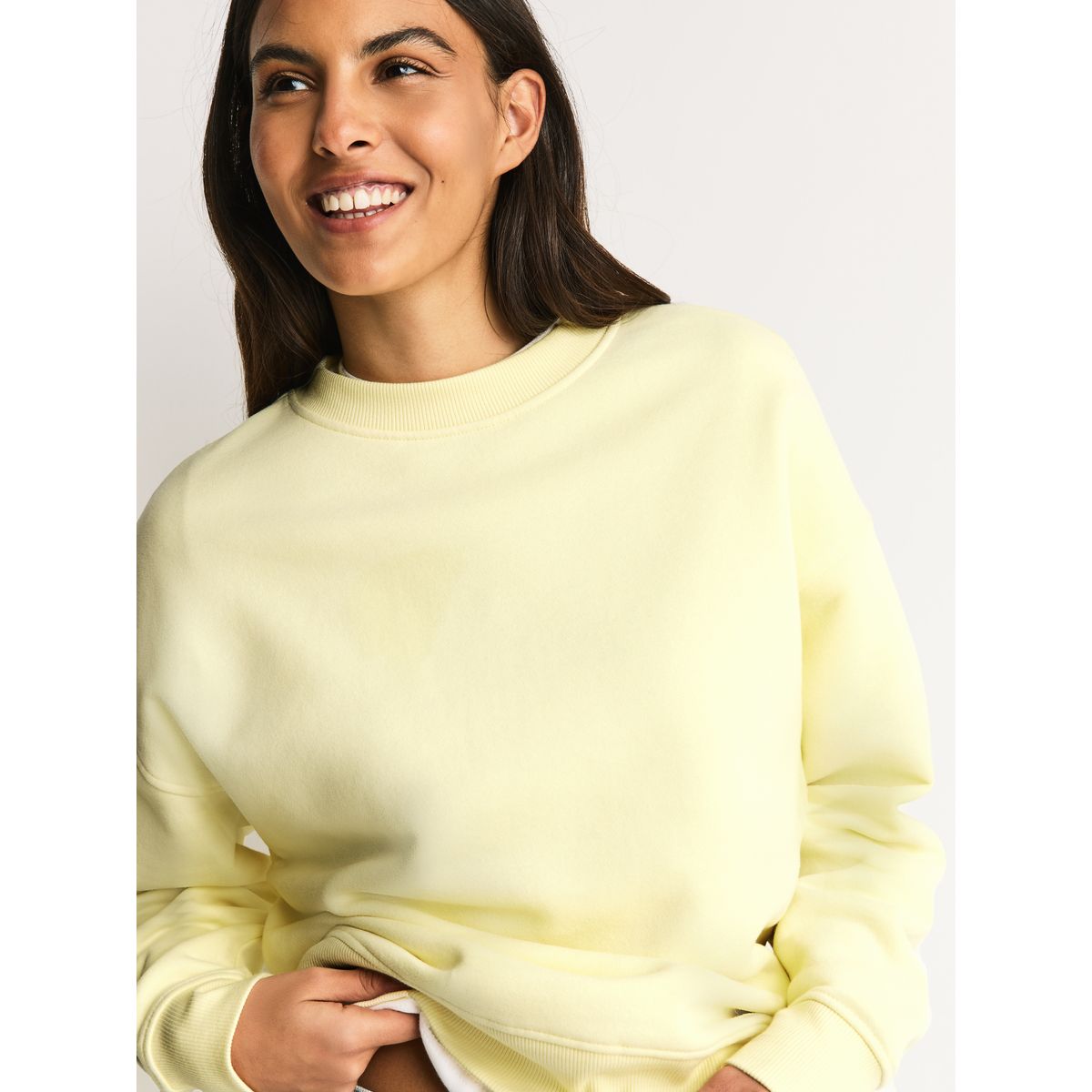 Sweat ras du cou basique ultra doux, lot de 2 brun chocolat/jaune beurre, NEXT