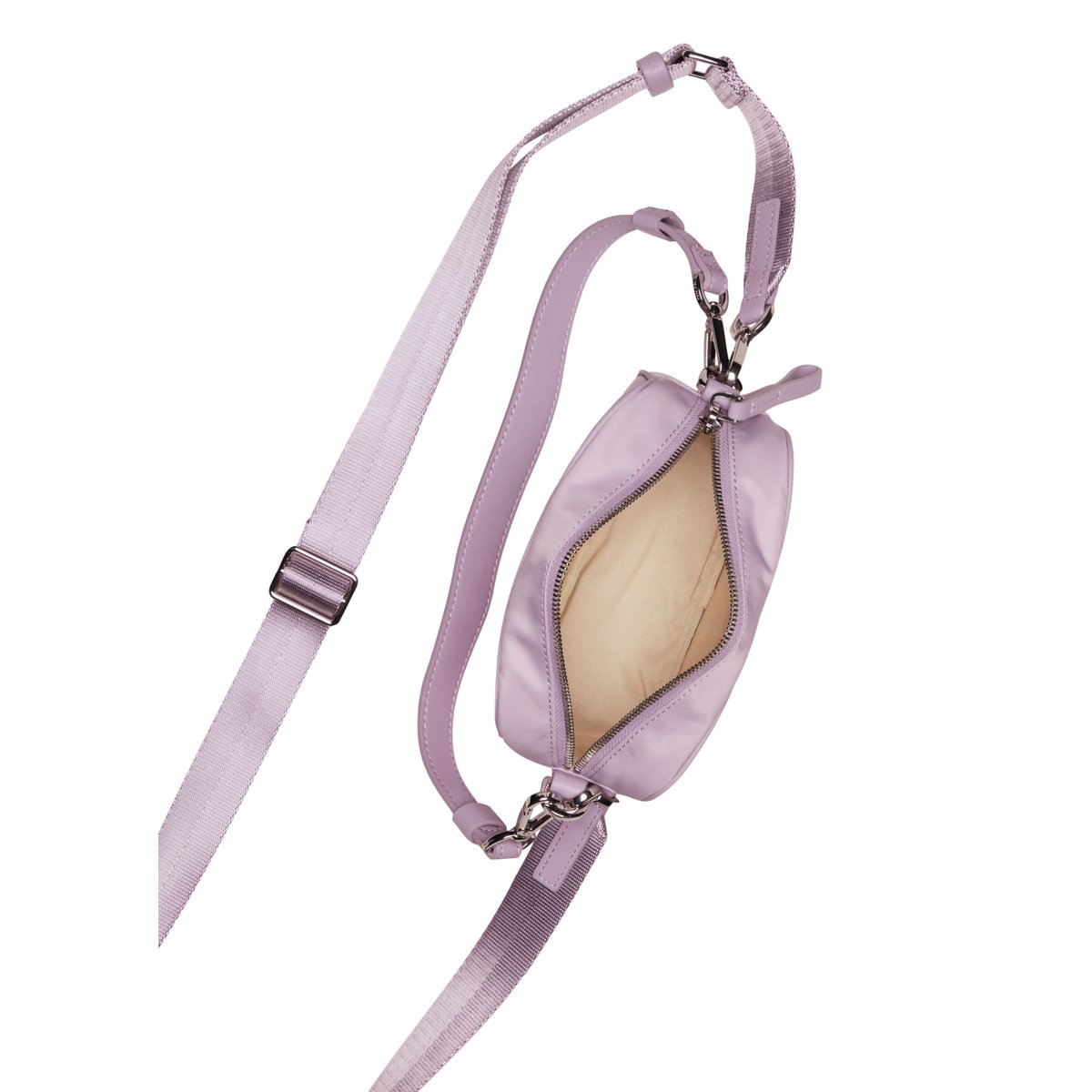 Sac à bandoulière small en matériau recyclé lilas, MARC O'POLO