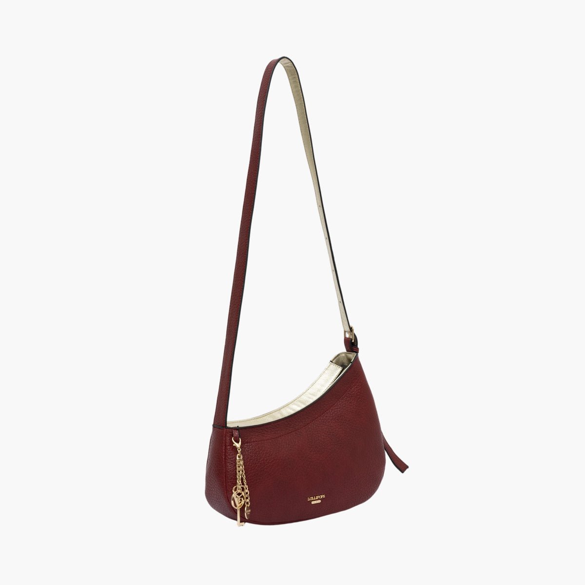 Sac porté épaule  Todora M doré,rouge, LOLLIPOPS