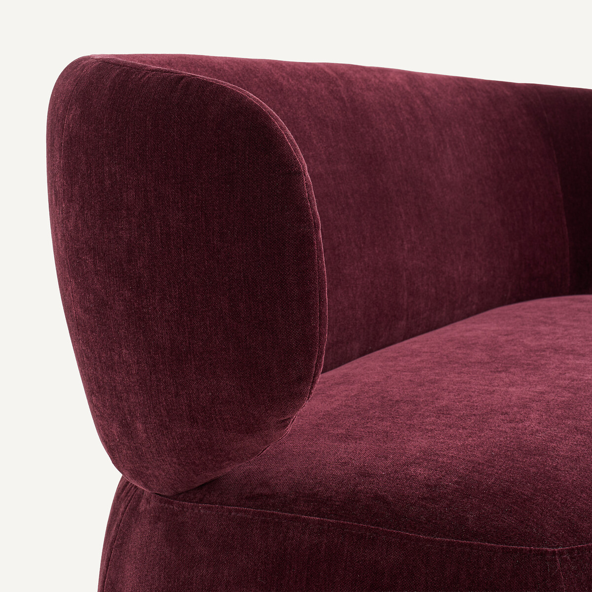 Banquette en velours, MODALIE, design Emmanuel Gallina rouge bordeaux, AM.PM