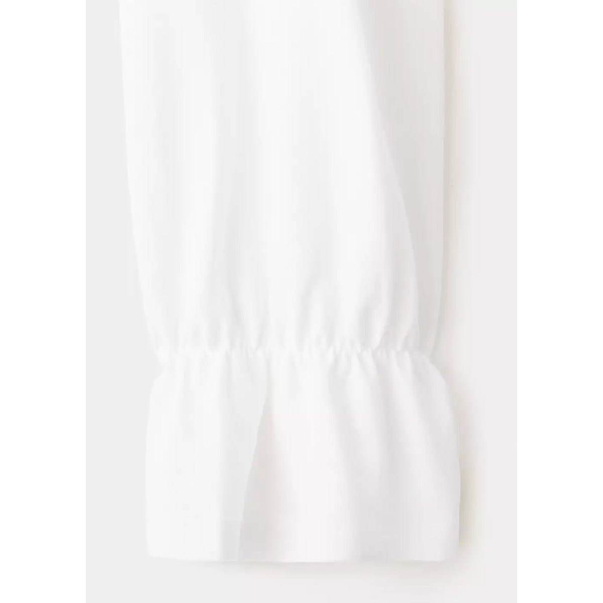 T-shirt froncé coton blanc cassé, MANGO TEEN