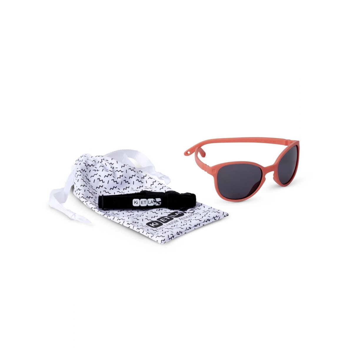 Lunettes de soleil enfant 2-4 ans Wazz Pamplemousse orange, KI ET LA