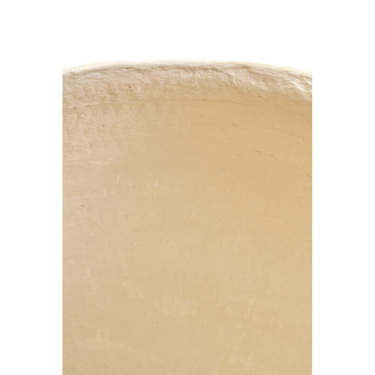 Large Cotton Mache Planter in Beige natural, FIFTY FIVE SOUTH