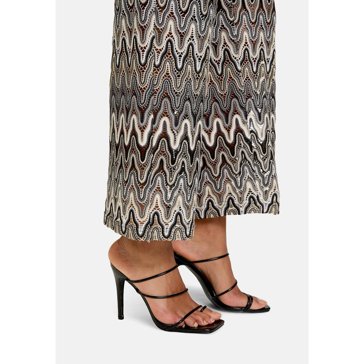 Pantalon Marlene haut de la taille blanc/noir, BETTY BARCLAY