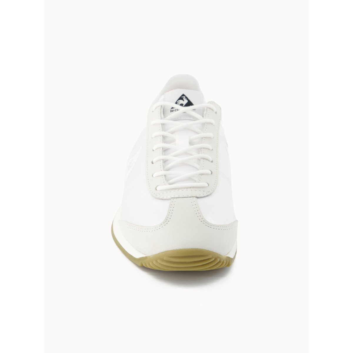 Sneakers retro-running en textile satin et nubuck Quartz white, LE COQ SPORTIF