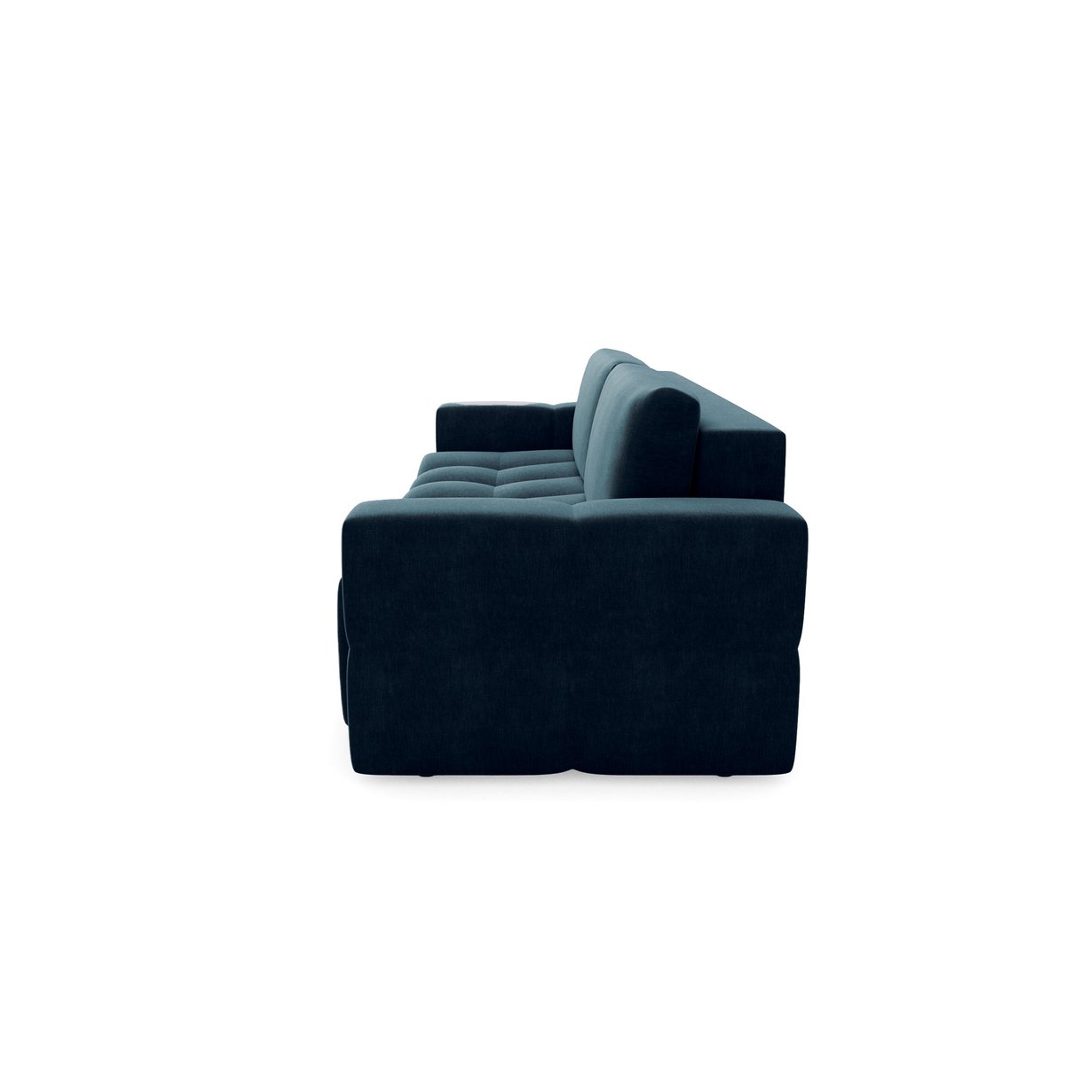 Canapé en velours GABRIEL bleu paon, SIA HOME
