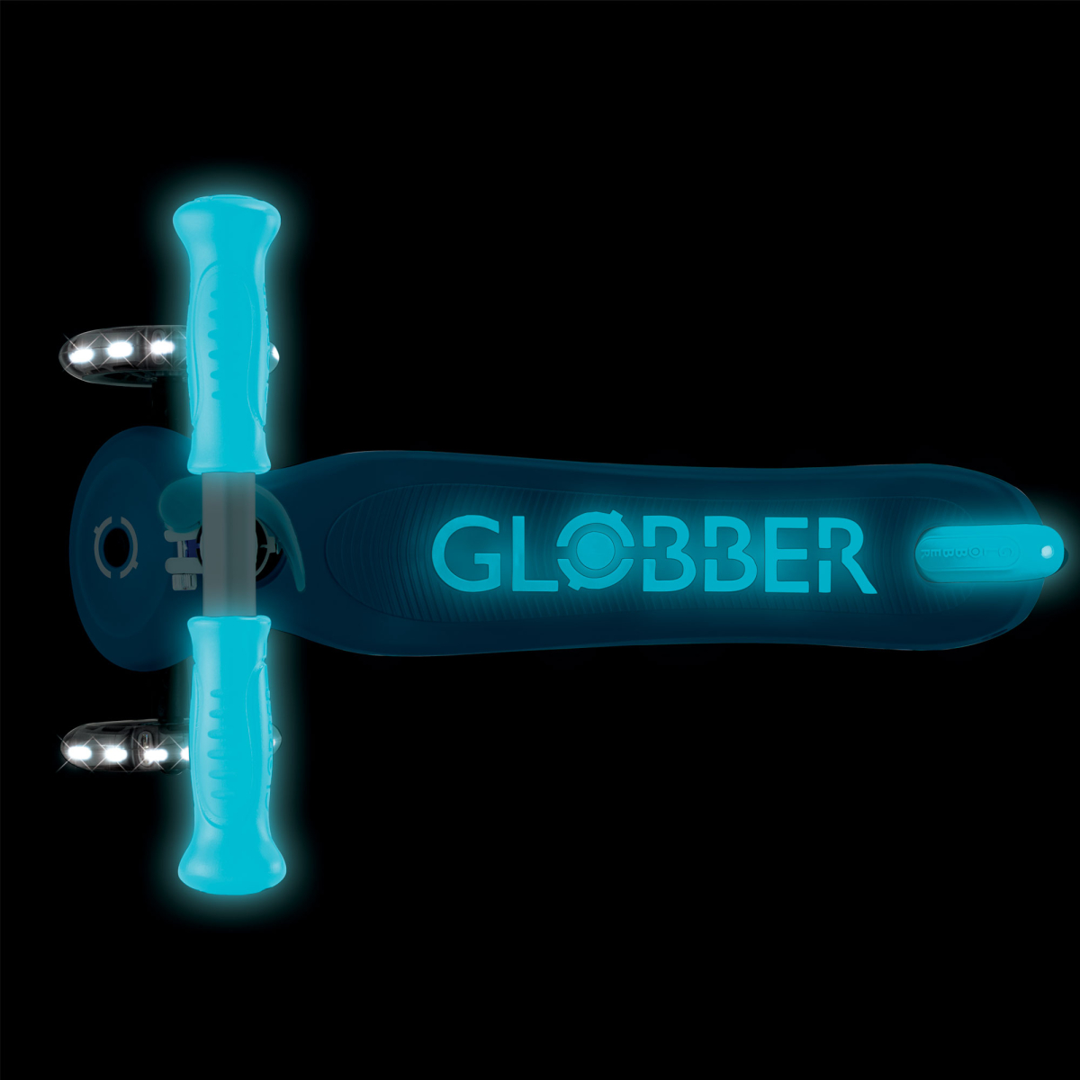Trottinette 3 roues PRIMO PLUS GLOW LIGHTS bleu pétrole, GLOBBER