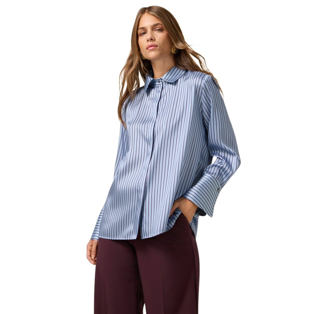 Chemise rayée light - blue, OLTRE