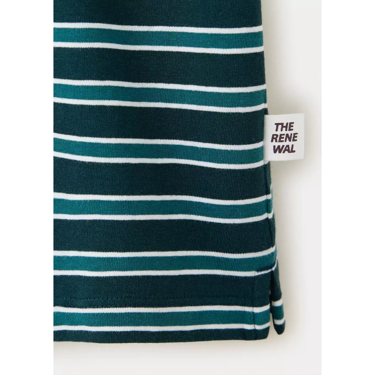 T-shirt 100 % coton rayures vert, MANGO KIDS