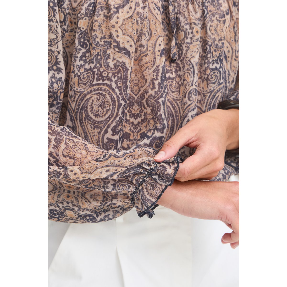 Á manches longues multicolore byxgalia paisley, B.YOUNG