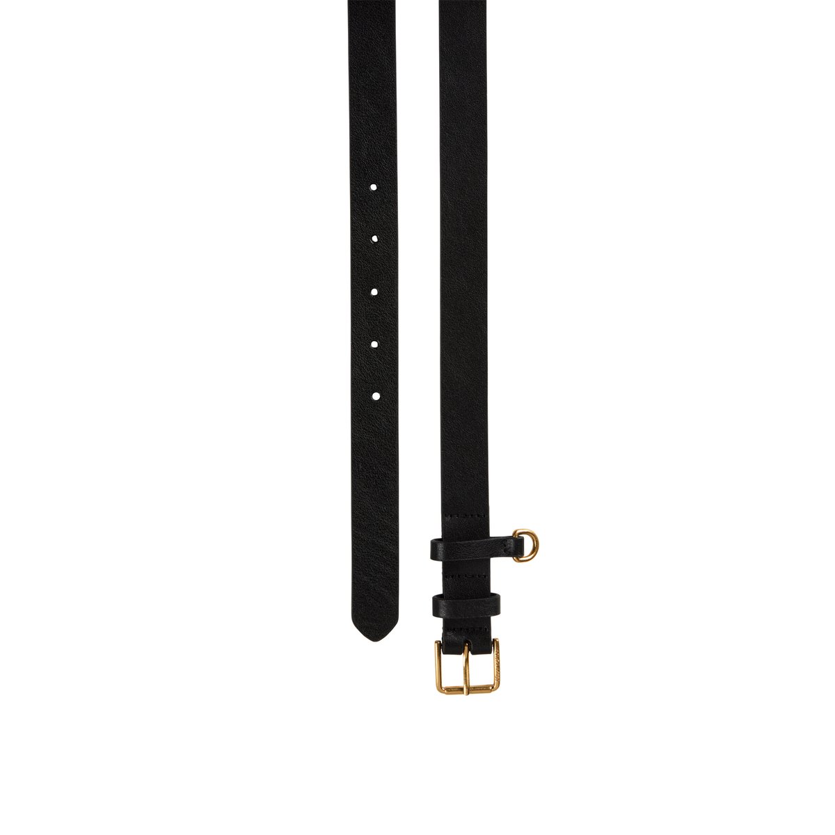 Ceinture modèle Daria en cuir de vachette lisse noir, MARC O'POLO