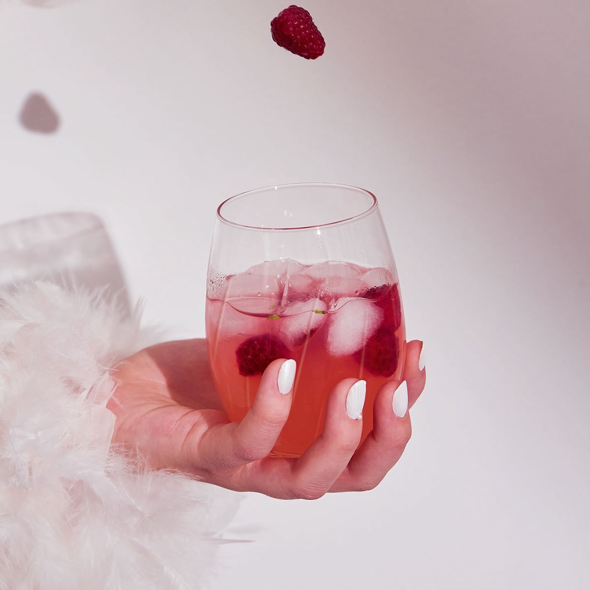 4 verres à eau 36 cl -SWIRLY transparent, CRISTAL D ARQUES