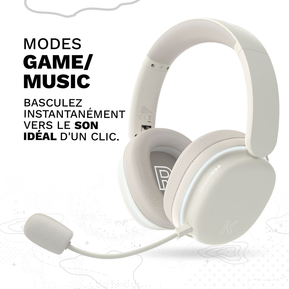 Casque gamer H15 Progress couleur unique, SKILLKORP